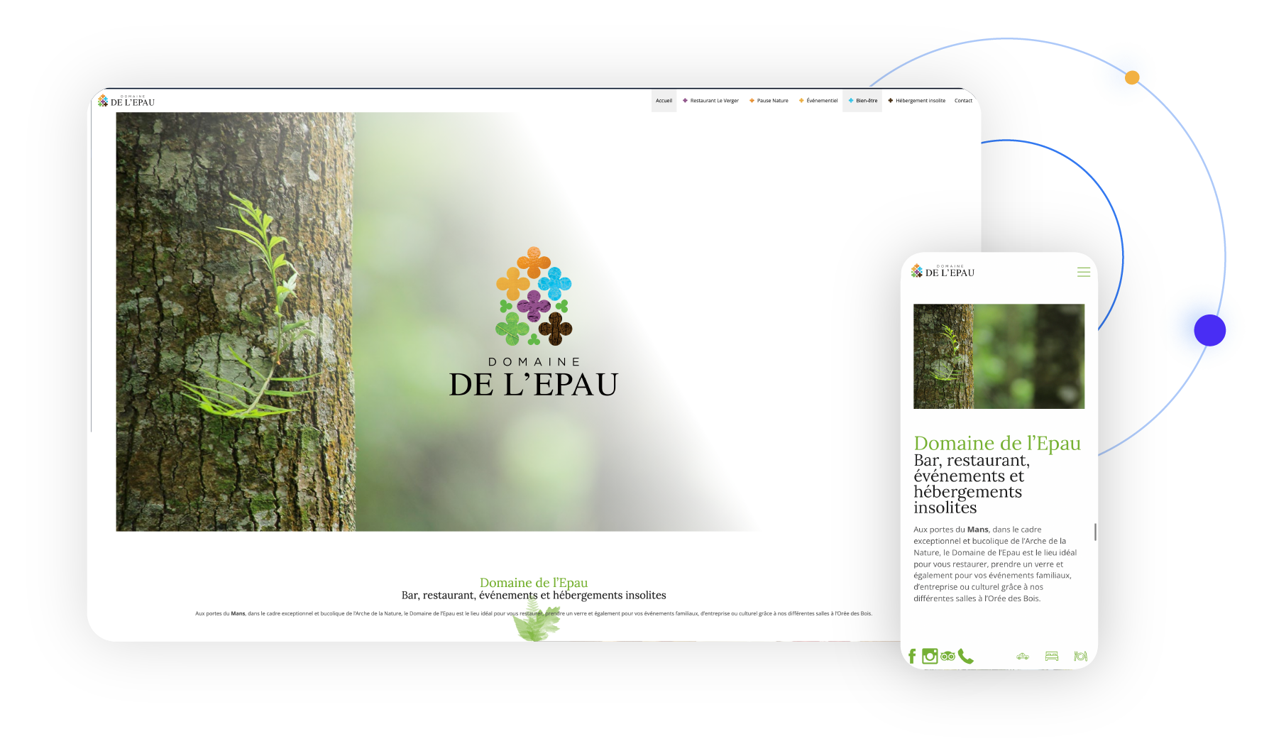 Site Internet Domaine de l'Epau