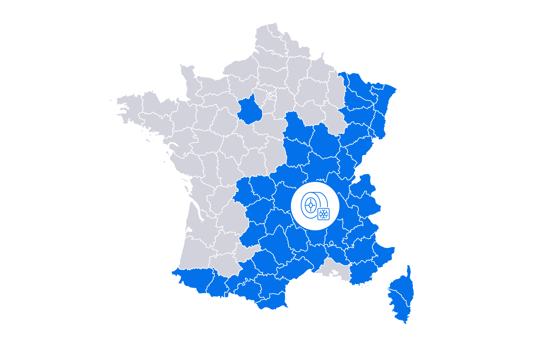 carte de France impactée par la Loi Montagne