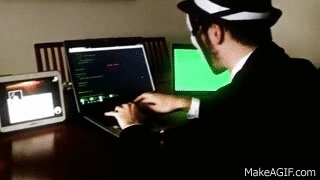 hacker on internet