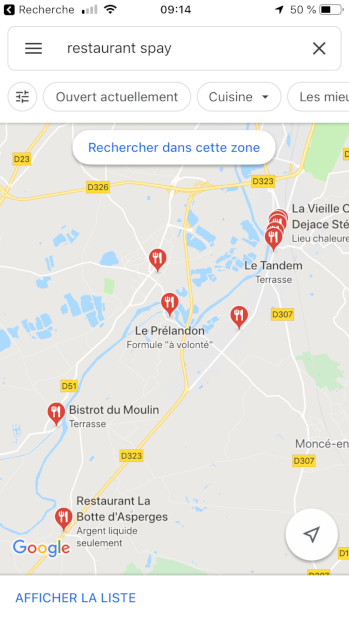 Google Maps Le Prelandon