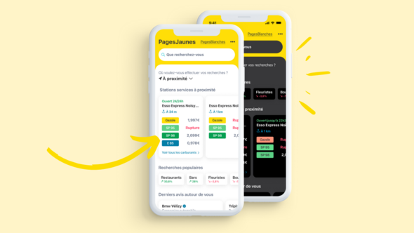 PagesJaunes App Carburant