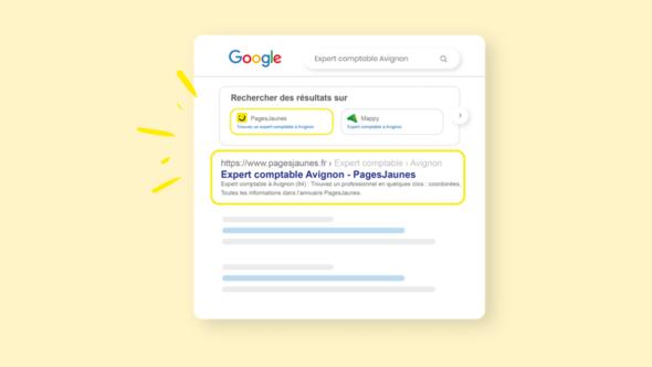 PagesJaunes position SEO