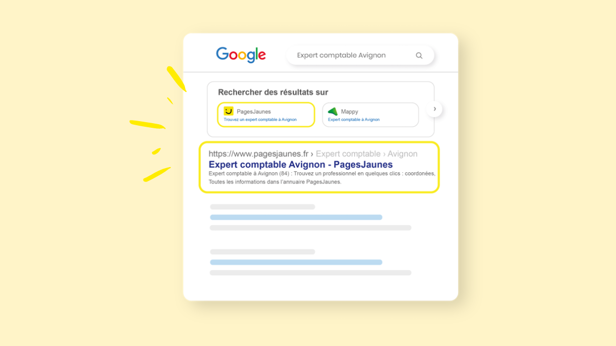 PagesJaunes position SEO