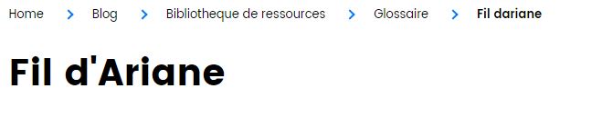 fil ariane site internet