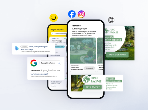 Pages, jaune, Facebook, Instagram, Internet, Bing, Google